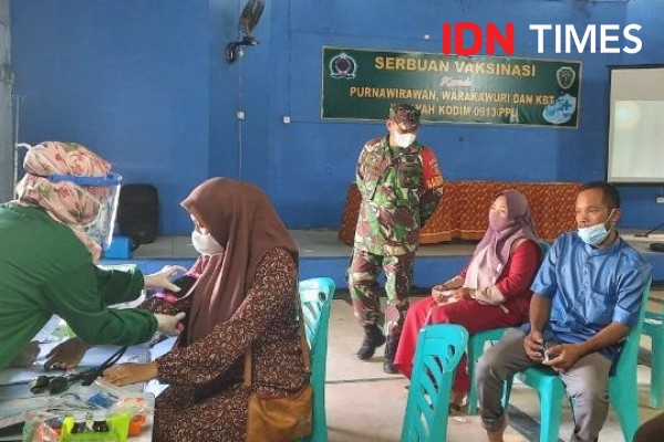 Kodim Penajam Gelar Serbuan Vaksinasi COVID-19 untuk Perluas Jangkauan
