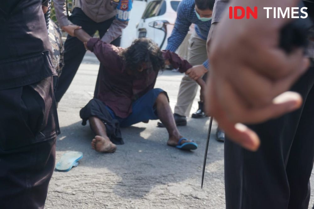 Acungkan Golok di Mapolresta Yogyakarta, Pria asal Jatim Dilumpuhkan