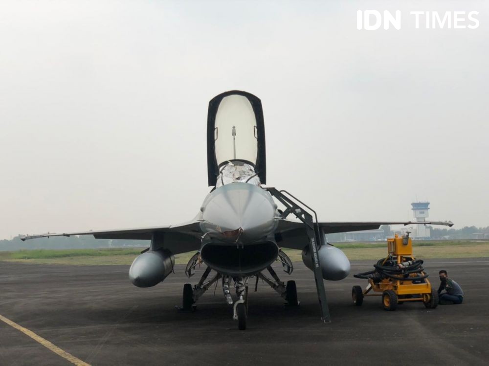 Siap Bom Belitung, 9 Jet Tempur Skuadron 12 Mendarat di Palembang