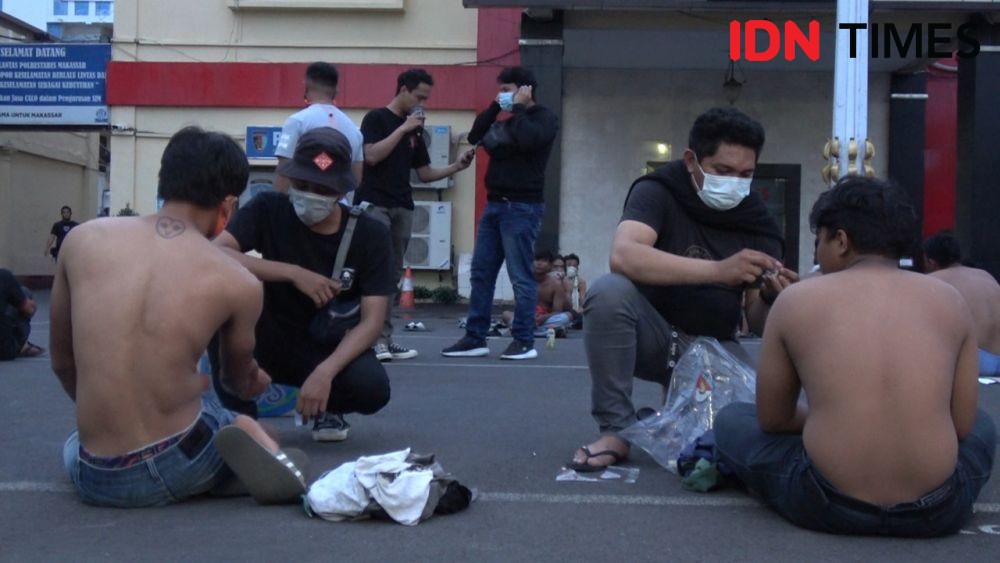 Razia Preman di Makassar, Polisi Tangkap Seratusan Orang