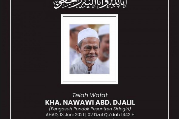 Pengasuh Ponpes Sidogiri, KH Nawawi Abdul Jalil Wafat