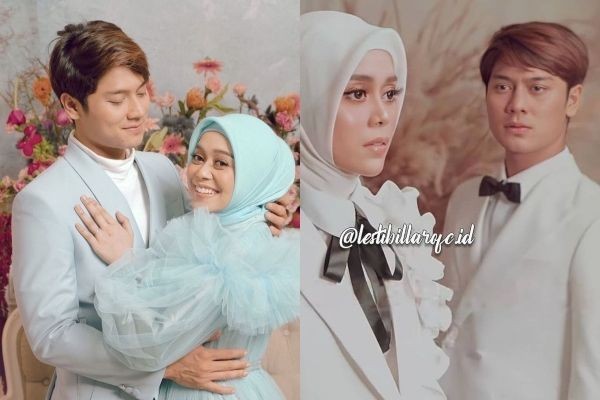 Pakai Baju Formal, 10 Potret Prewedding Mesra Lesty dan Rizky Billar