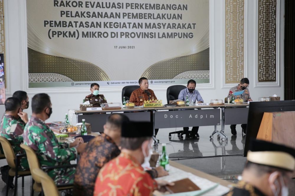 Angka COVID-19 Tak Kunjung Surut, Pemprov Lampung Perpanjang PPKM