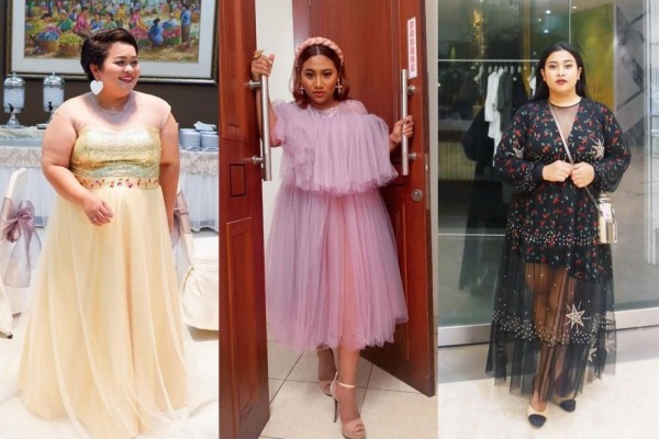 9 Gaya Kondangan Plus Size Berbahan Tulle, Cetar to the Max!