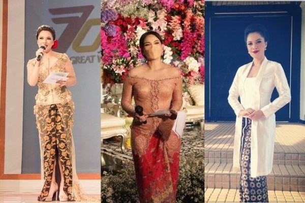 10 Inspirasi Kebaya Andrea Lee, Penampilannya Seanggun Putri Keraton