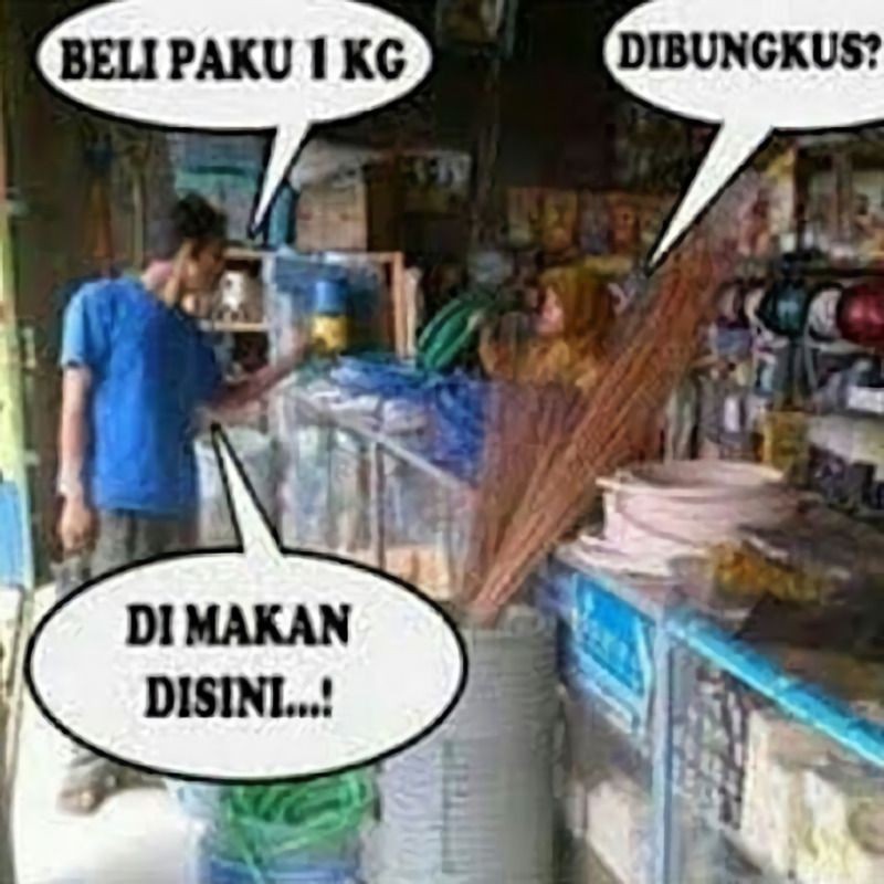 10 Meme Kocak Obrolan Pedagang Dengan Pembeli Ini Lucu Pol