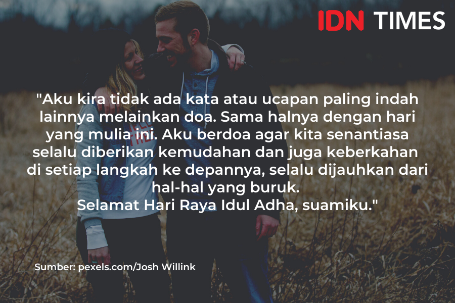 Ide 10 Ucapan Idul Adha Buat Suami dari Istri, Jadi Lengket