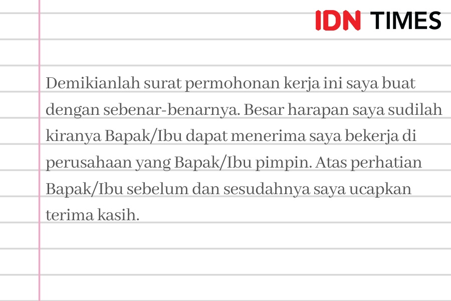 9 Kalimat Penutup Surat Lamaran Kerja yang Baik, Santun!