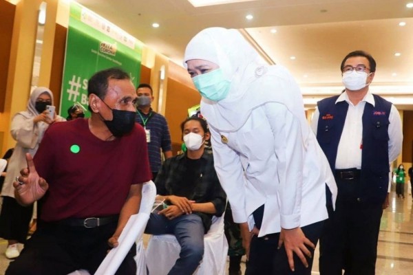 Posisi di Tuban, Khofifah Kembali Positif COVID-19
