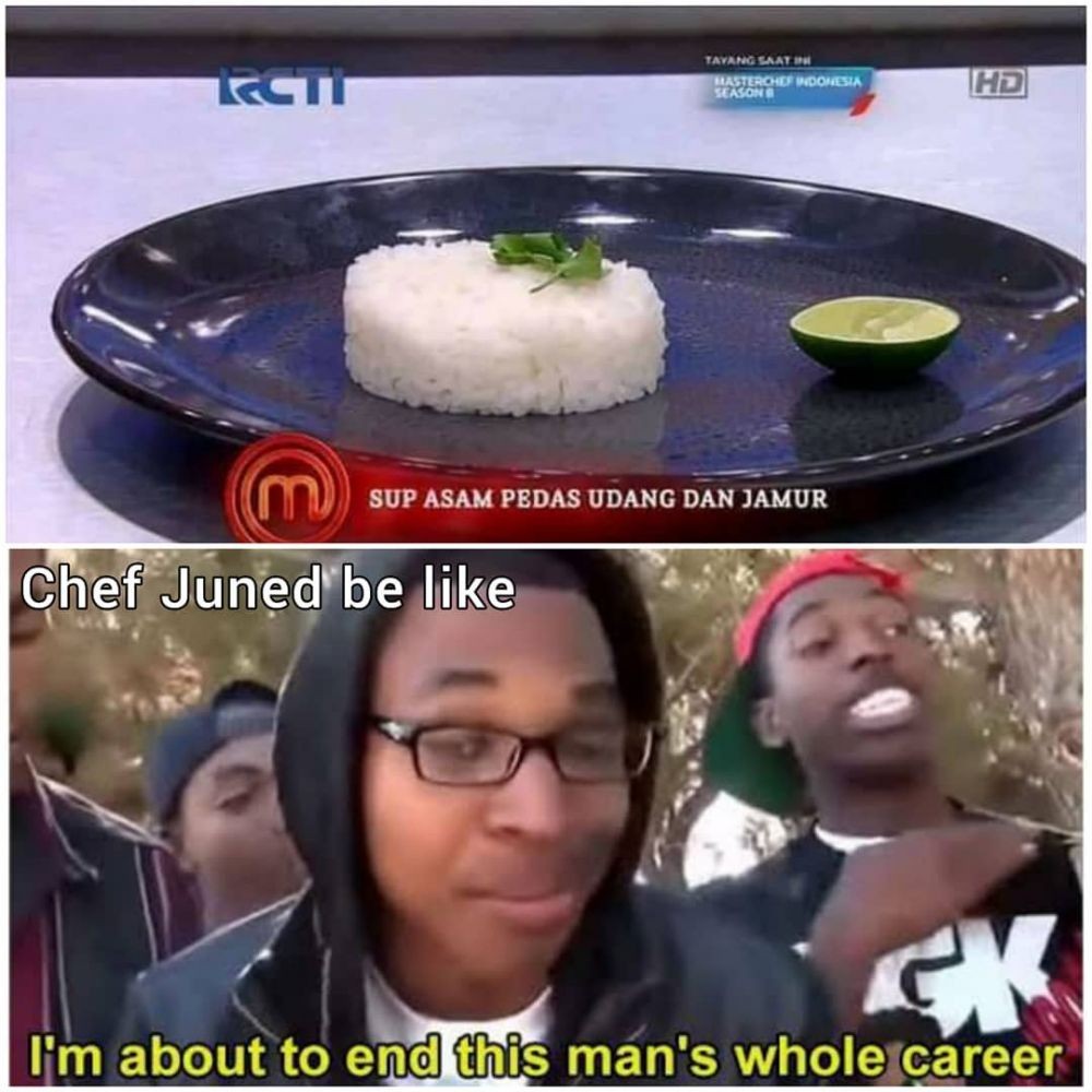 10 Meme Program MasterChef saat Peserta Iseng Jahilin Juri, Ngakak!