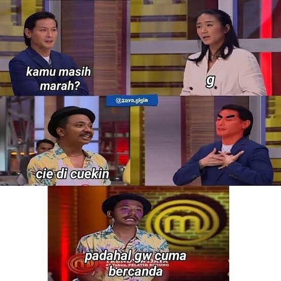 10 Meme Program MasterChef saat Peserta Iseng Jahilin Juri, Ngakak!