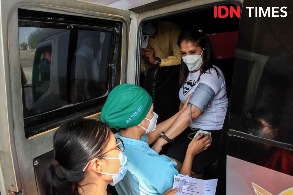 Lebih 200 Ribu Orang Ikut Vaksinasi Lantatur di Medan