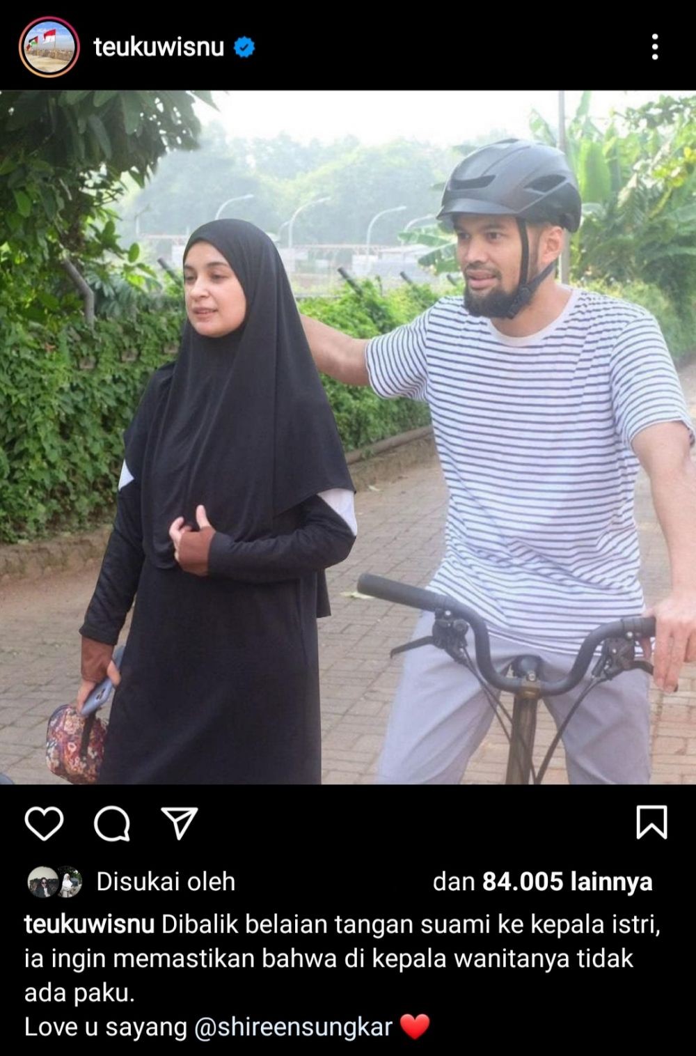 10 Caption Foto Teuku Wisnu yang Kocak, Jokes Old School Banget
