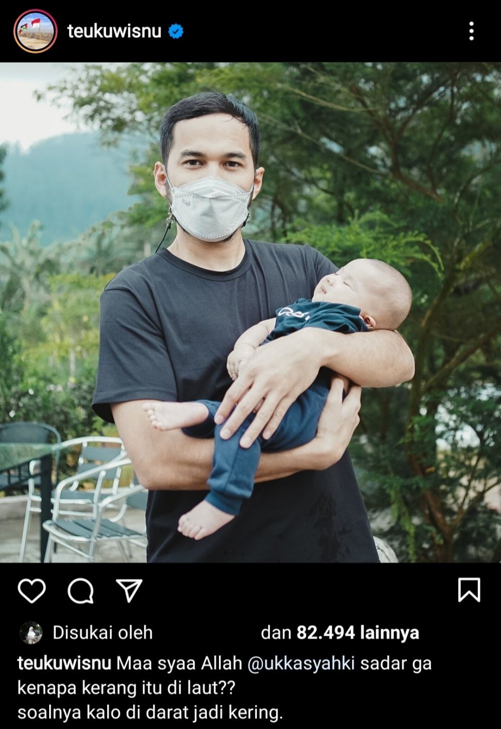 10 Caption Foto Teuku Wisnu yang Kocak, Jokes Old School Banget