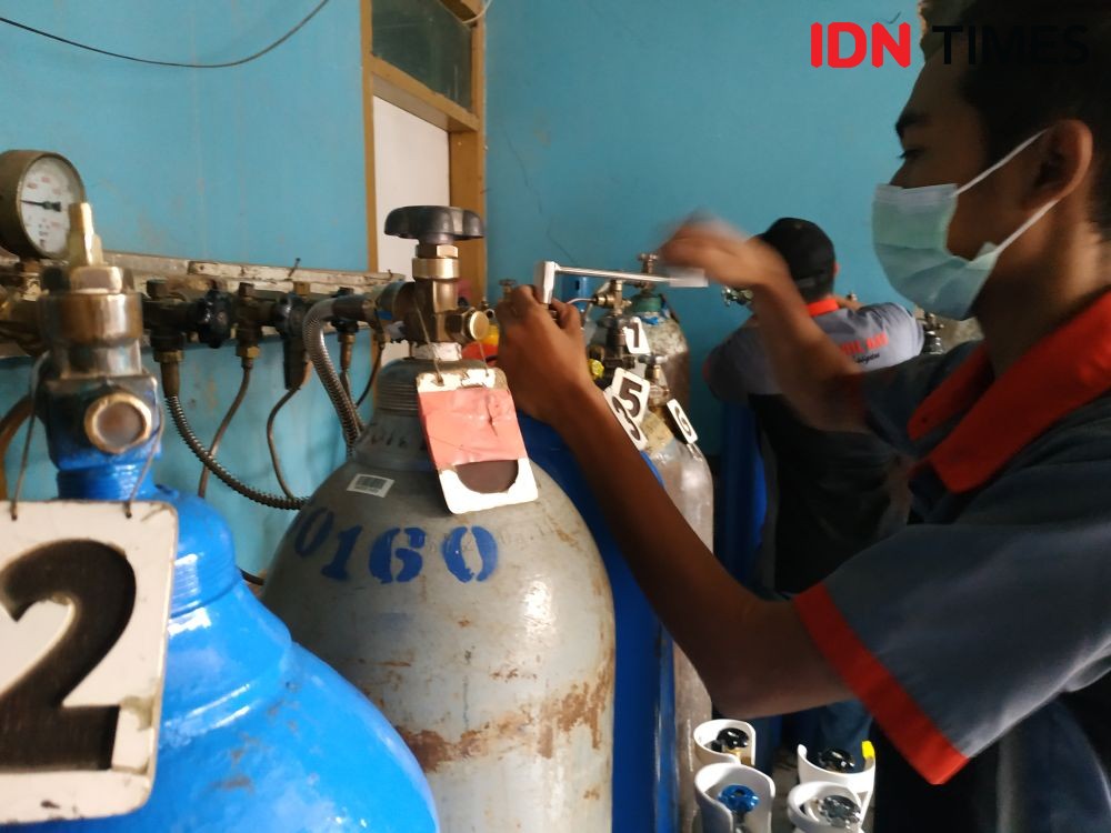 Kehabisan Stok, Penyedia Tabung Gas Oksigen di Semarang Milih Tutup 