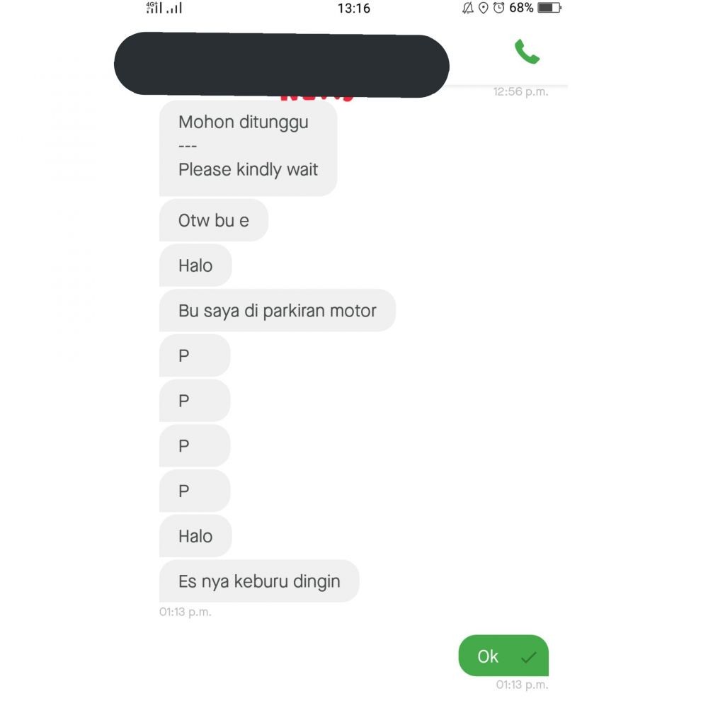 10 Chat Kocak Penumpang Dicuekin Driver Ojek Online