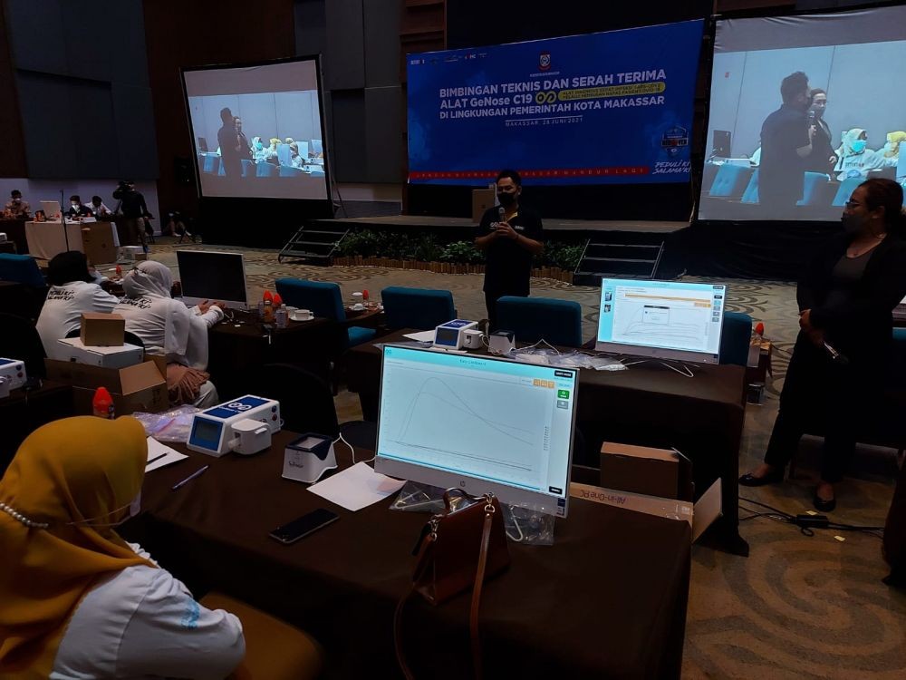 Pemkot Makassar Mulai Latih Tim Detektor COVID-19 Gunakan GeNose