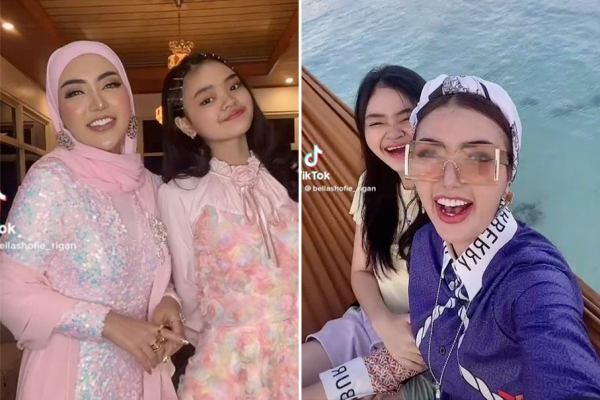 9 Potret Kompak Bella Shofie dan Putri Sambung Bak Kakak Adik