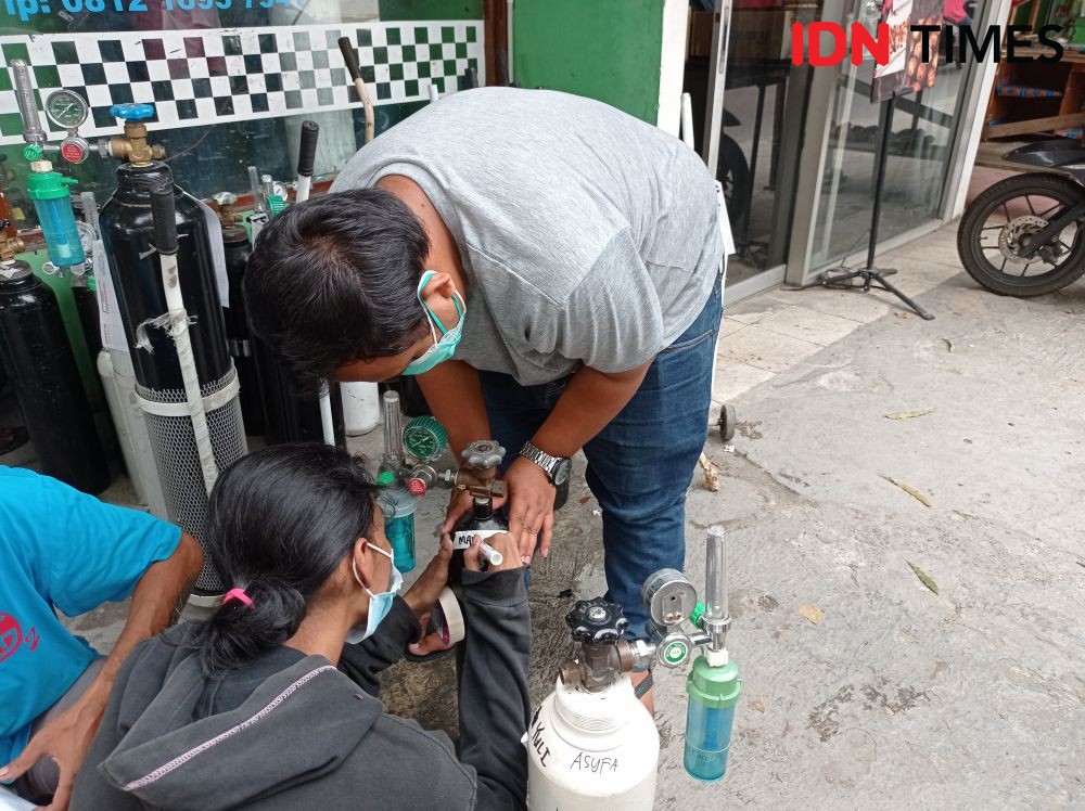 COVID-19 Melonjak, Peminjaman Tabung Oksigen Meningkat di Banten 