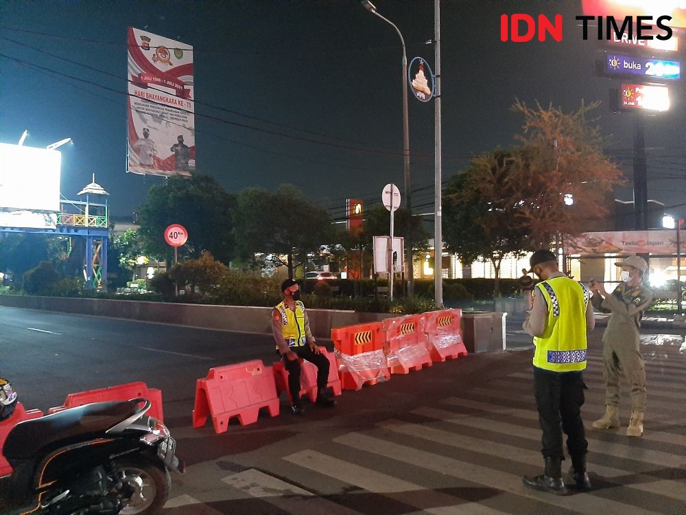 5 Potret Sepinya Kota Serang Saat Pemberlakuan Jam Malam  