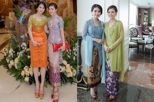 Sosialita Berkelas! 11 Adu Gaya Kebaya Liliana Tanoe Vs Margaret Vivi