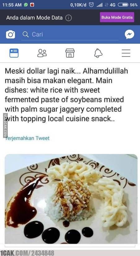 Menu Pas-pasan, 10 Potret Ingin Terlihat Makan Mewah Ini Bikin Ngakak