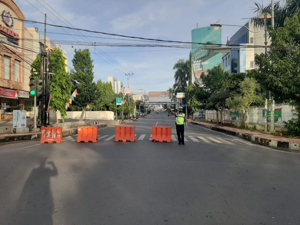 Jalan Protokol Bandar Lampung kembali Disekat, Eva Dwiana Minta Maaf