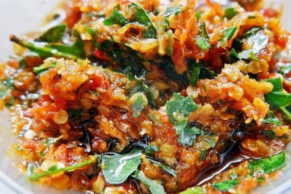 Resep Membuat Sambal Korek Daun Jeruk Pedasnya Nyegerin 1036