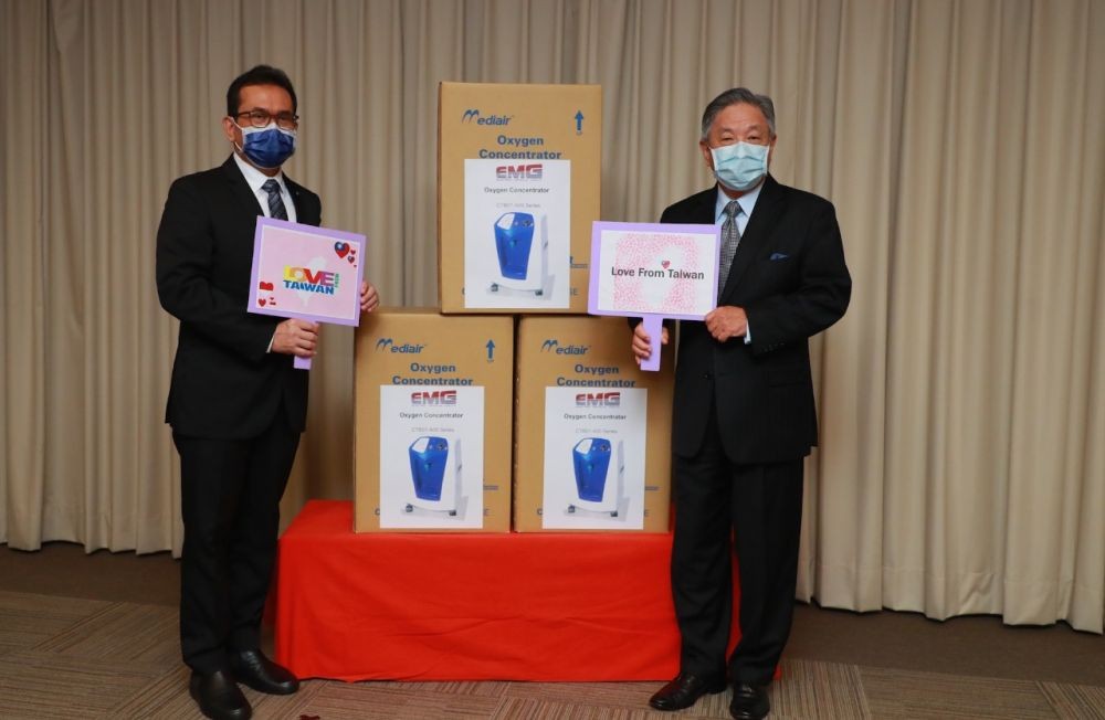Taiwan Berikan Bantuan 200 Mesin Penghasil Oksigen ke Indonesia