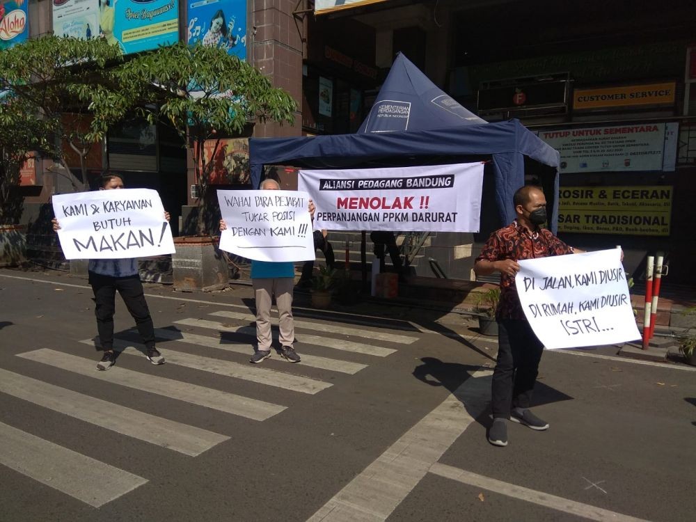 Aliansi Pedagang Bandung Tolak Rencana Perpanjangan PPKM Darurat