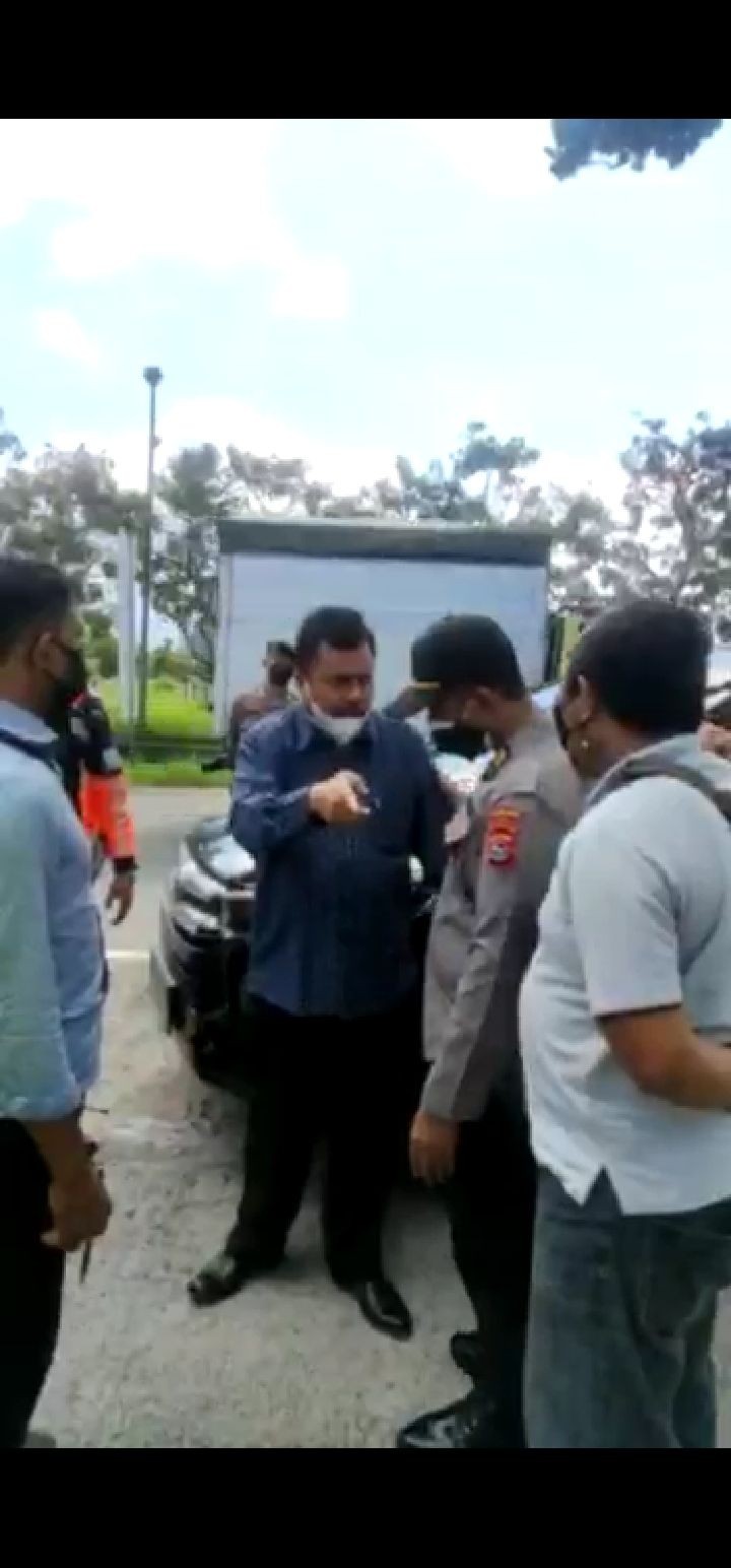 Dicegat karena Belum Vaksinasi, Anggota DPRD Cekcok dengan Polisi 
