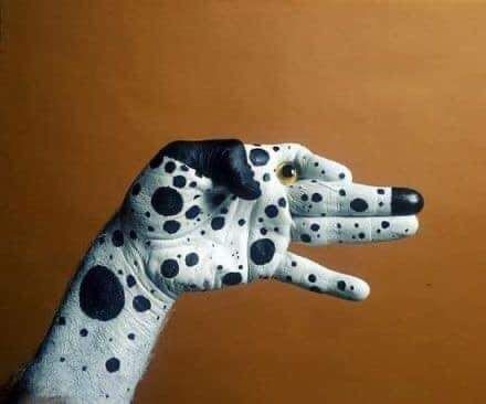 14 Potret Hand Painting Bentuk Hewan yang Mengagumkan, Super Kreatif!