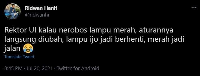 11 Cuitan Warga Twitter soal Kesaktian Rektor UI yang Rangkap Jabatan