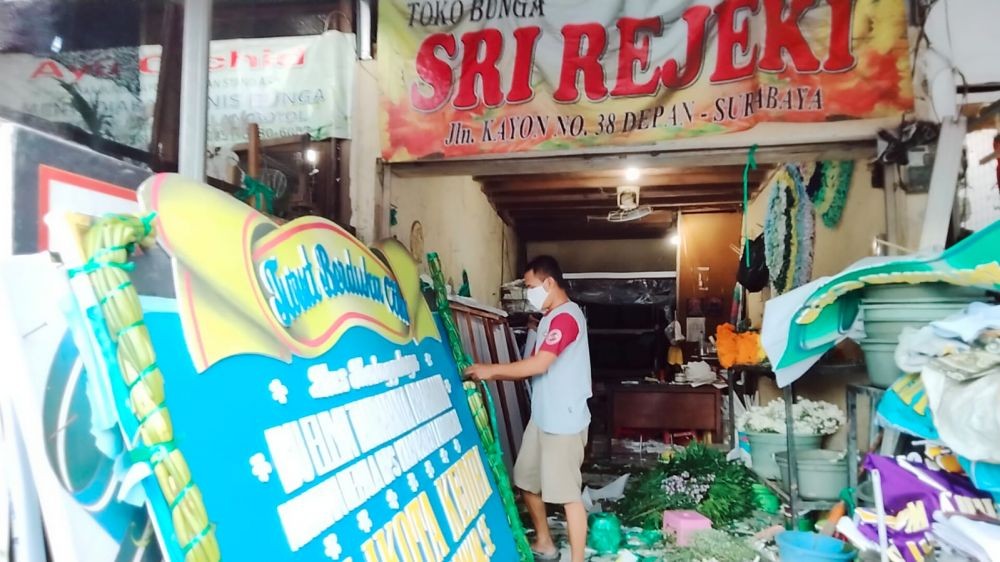 PPKM Darurat, Penjual Karangan Bunga Banjir Pesanan Duka Cita