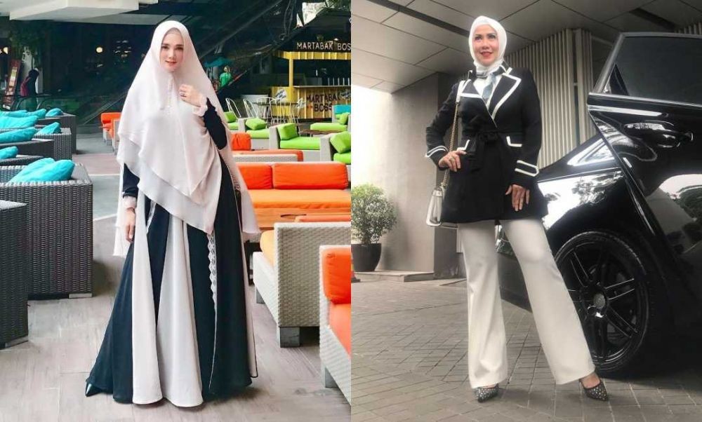 Modis! 10 Adu Gaya Hijab Glamor ala Mulan Jameela Vs Venna Melinda