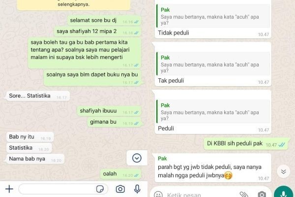 Kocak Banget! 12 Obrolan Chat dari Guru Anti Bikin Panas Dingin