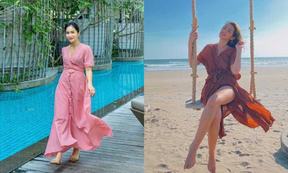 Kece ketika Traveling! 10 Adu Gaya Bunga Zainal Vs Jessica Iskandar