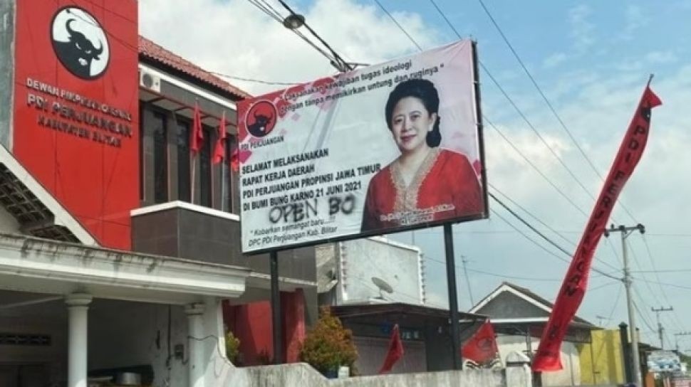 Pelaku Vandalisme Baliho Puan Maharani Ditangkap di Surabaya