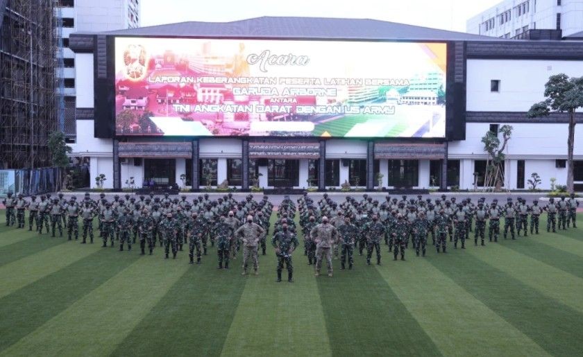 Latihan Gabungan TNI AD-US Army  di Kaltim, Para Tentara Antusias