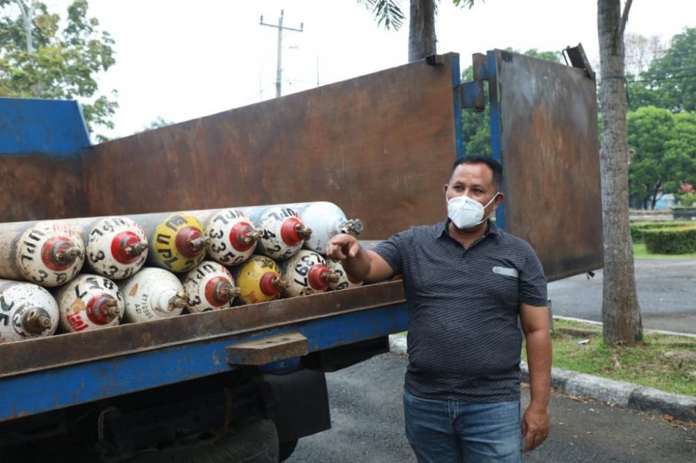 Distributor Kurang 4.000 Tabung Oksigen untuk Distribusi ke RS Lampung