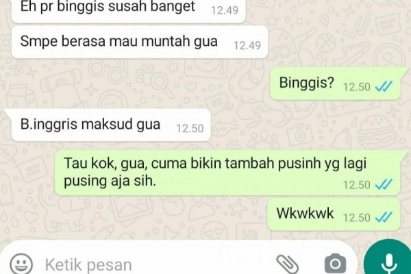 10 Chat Lucu dengan Teman, Gegara Salah Ketik Jadi Bingung