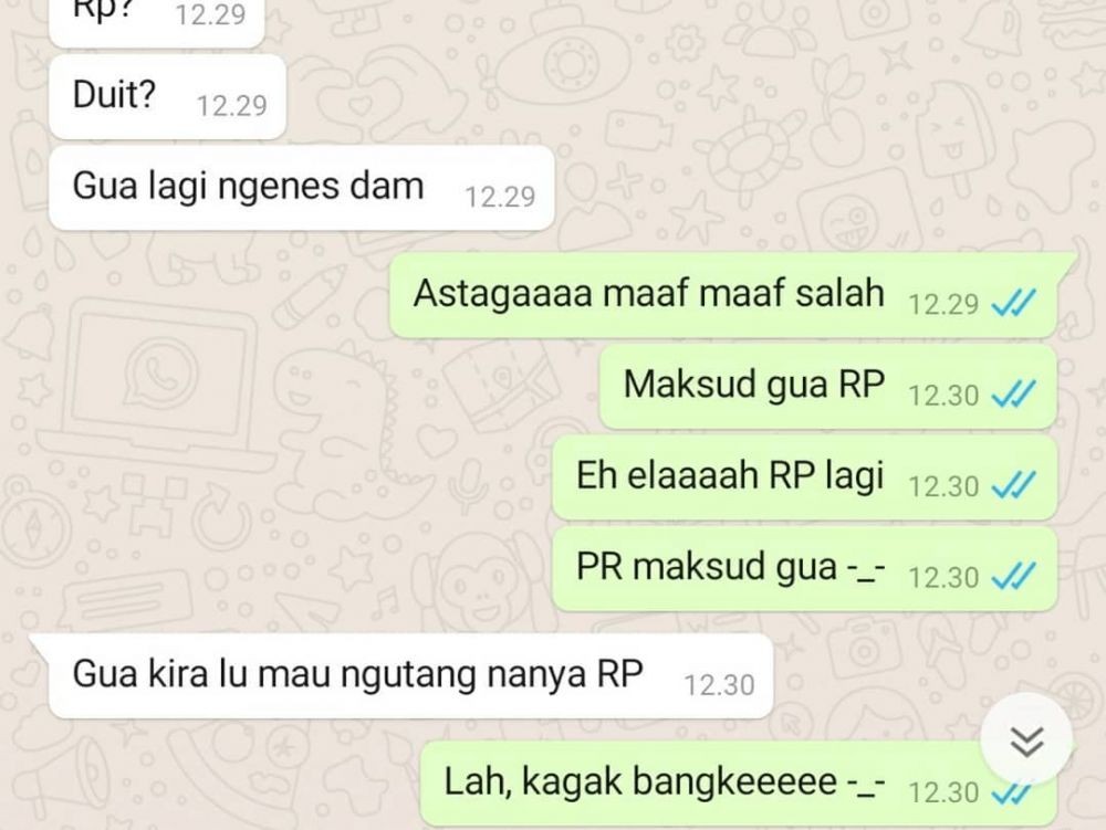 10 Chat Lucu dengan Teman, Gegara Salah Ketik Jadi Bingung