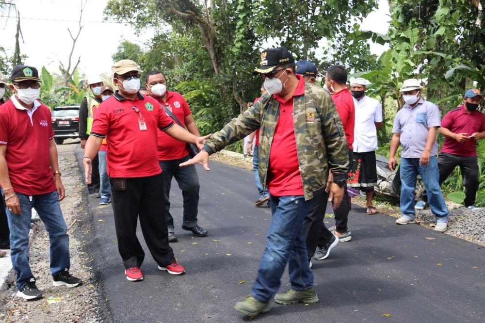 Tabanan Anggarkan Rp42 miliar Untuk Memperbaiki Jalan Rusak