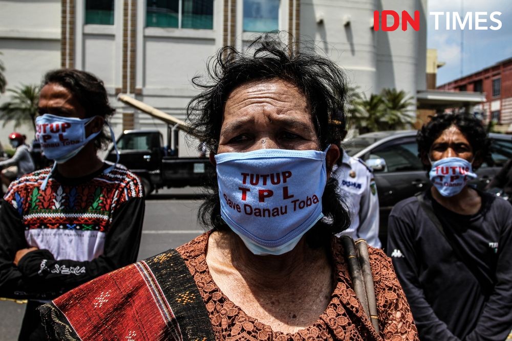 Serukan Tutup PT TPL, Masyarakat Adat Toba Bikin Ritual di Medan