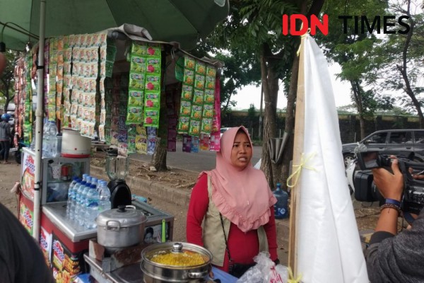 Berjualan, PKL di Serang Dibayangi Rasa Takut Dibubarkan Petugas