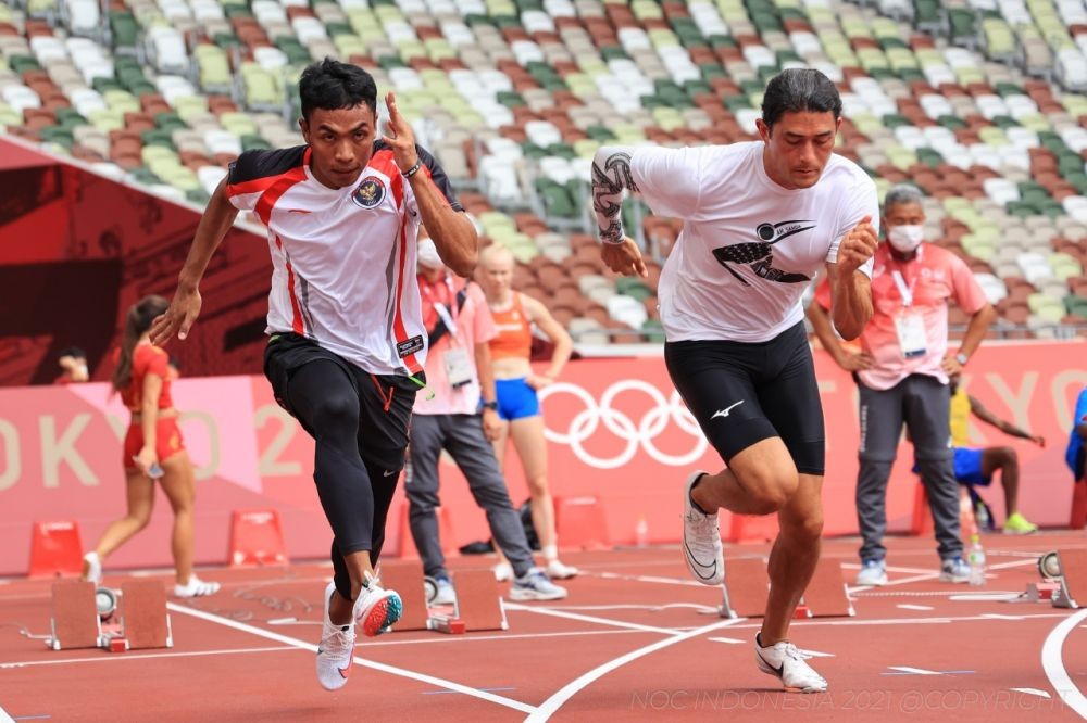Zohri dan Sudirman Hadi Raih Medali Emas Estafet SEA Games Kamboja