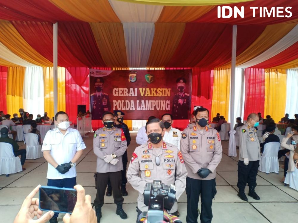 Polda Lampung Buka Empat Gerai Vaksin di Bandar Lampung, Ini Lokasinya