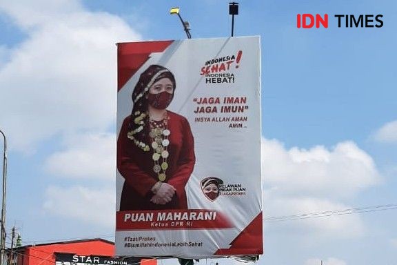 PDIP Gotong Royong Biayai Billboard Kepak Sayap, Puan Ketawa-ketawa