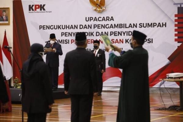 Jadi ASN, 78 Penyelidik Dan 112 Penyidik KPK Disumpah Lagi