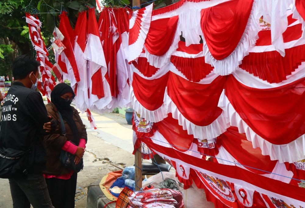 Penjualan Bendera di Malang Alami Penurunan 60 Persen 